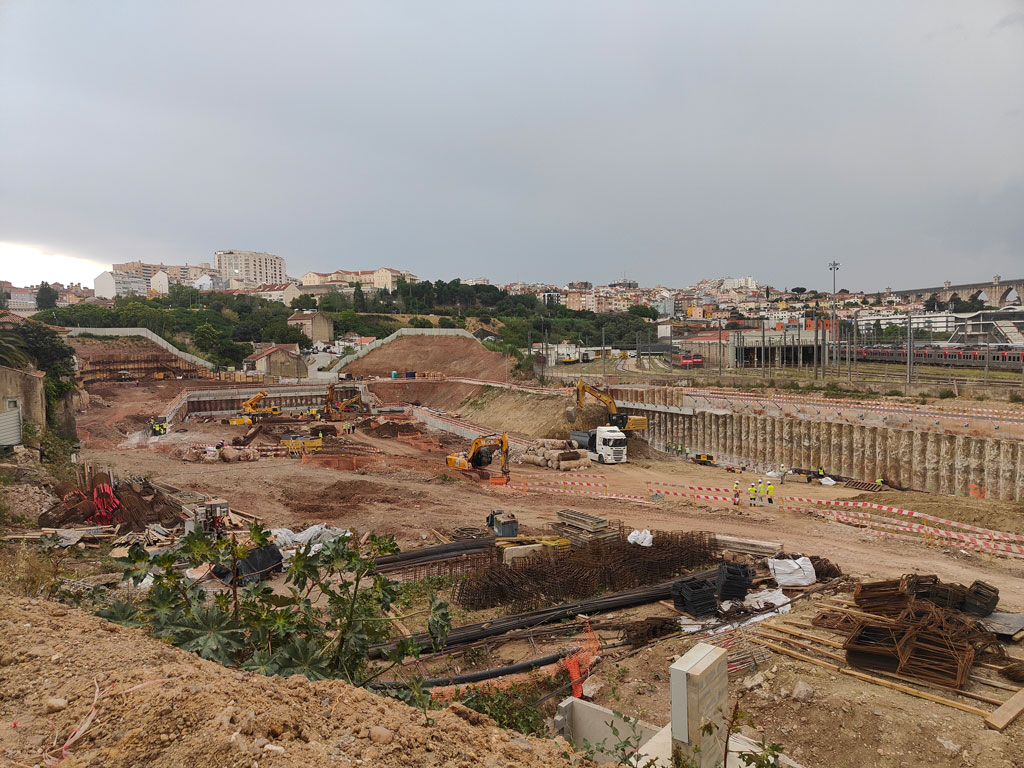 Obra de Campolide do Plano Geral de Drenagem de Lisboa