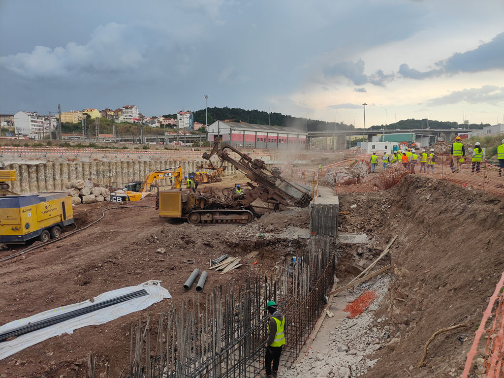 Obra de Campolide do Plano Geral de Drenagem de Lisboa