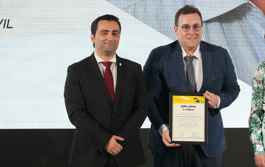 Pedro Teixeira, estudante do ISEL, recebe o 3.º Prémio no PIJE 2024